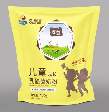 秦益爱贝聪儿童成长乳酸菌奶粉   400克袋